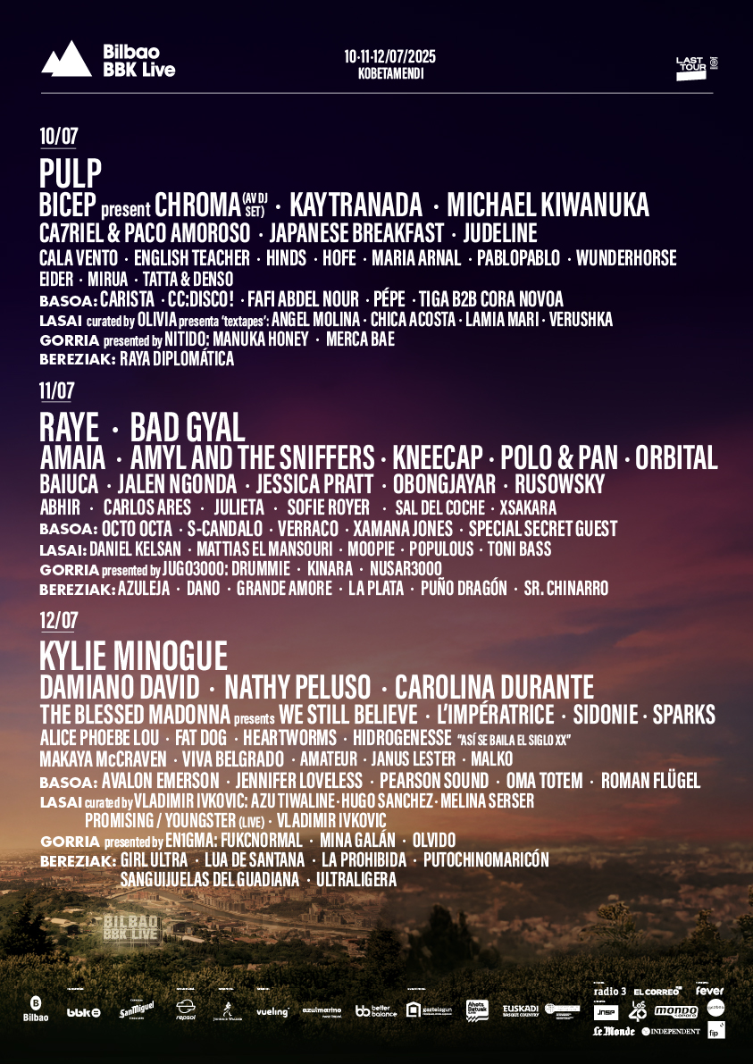 Cartel Bilbao BBK Live 2025